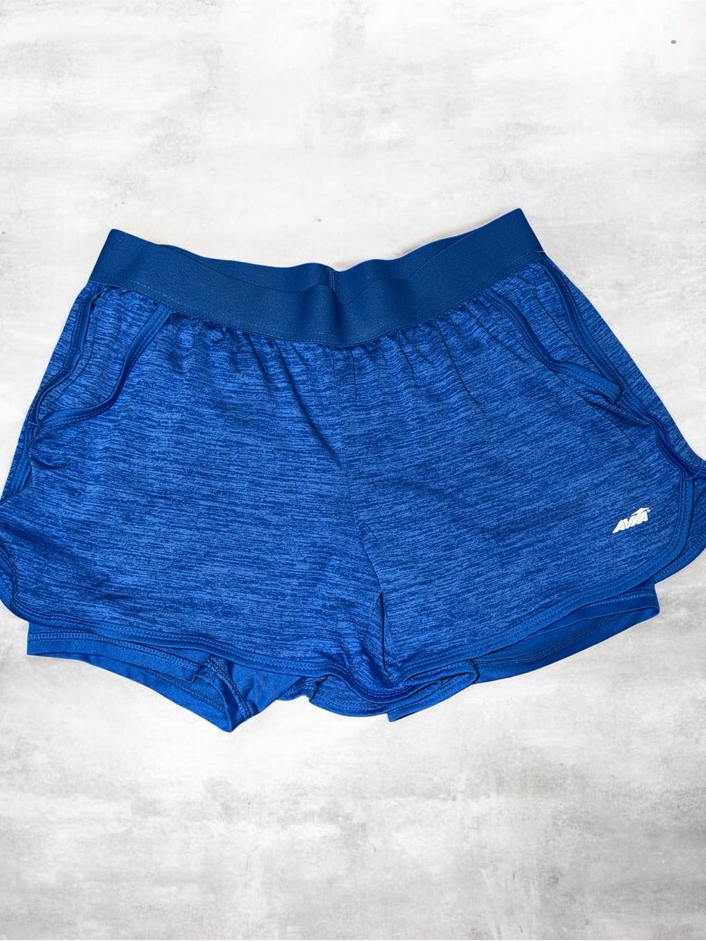 Avia Blue Heather Women's Athletic Shorts